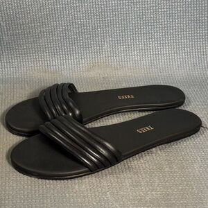 TKEES Women's Serena Slide Sandals Black Size 10 US 41 EU